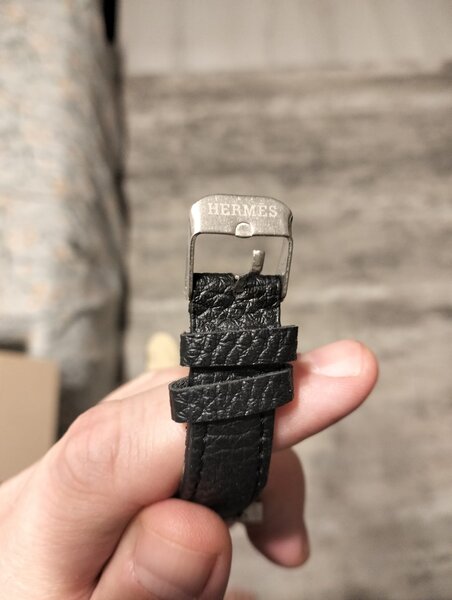 Ceas dama OEM Hermes Negru Heure  Double Jeu watch 21x21mm